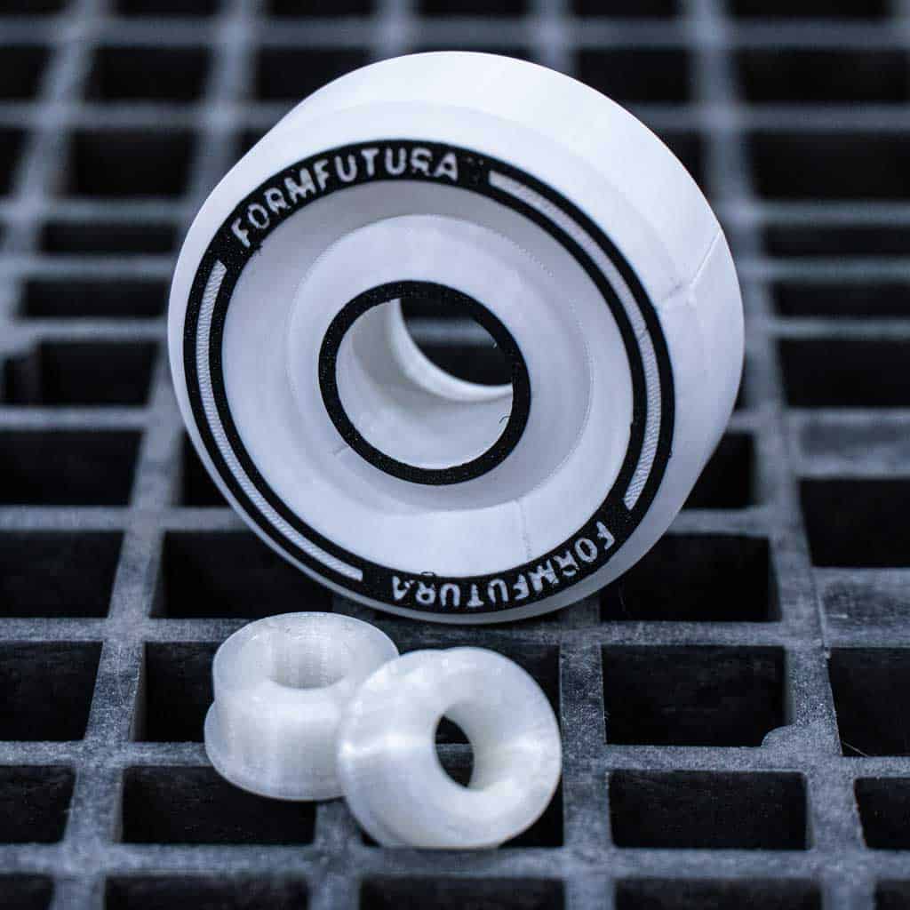 formfutura styx pa6 wit 3d printed coaster wheel
