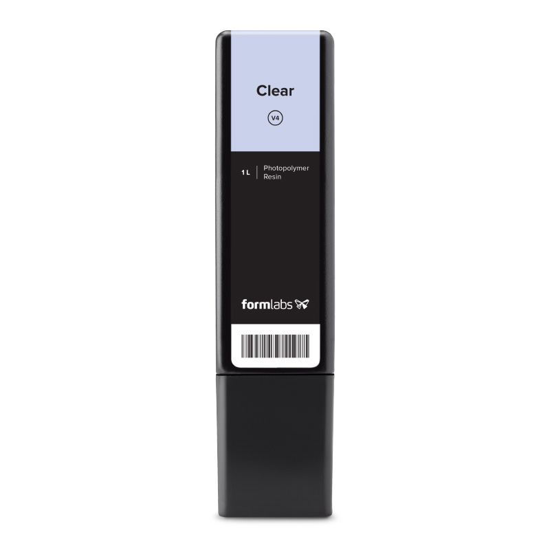 formlabs clear v4 1l form 3 sla resin cartridge