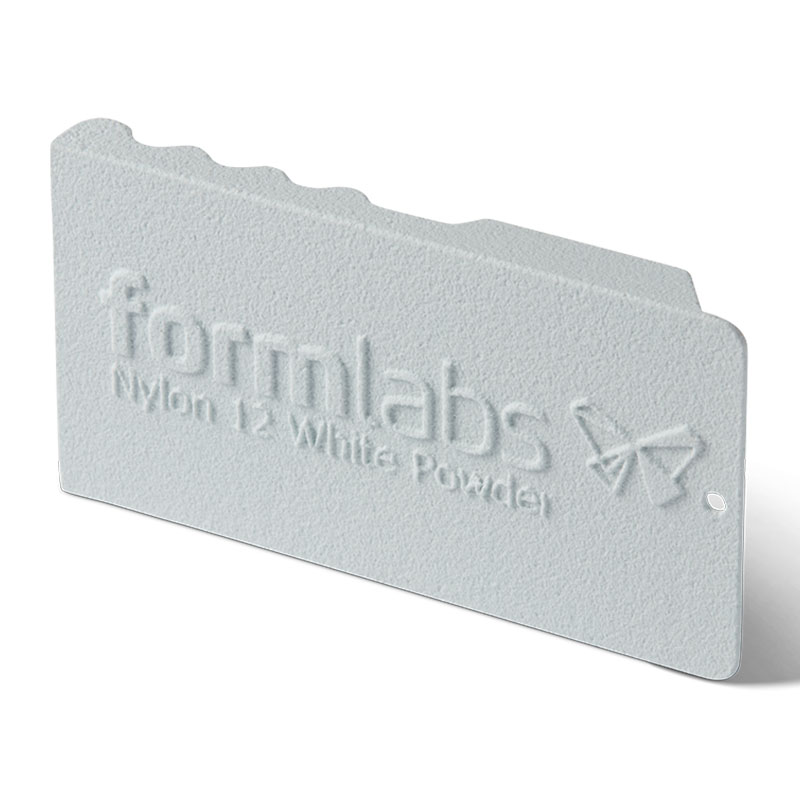 Formlabs Nylon 12 wit 3d geprint sample