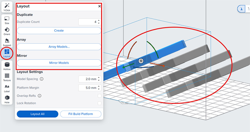 Formlabs Preform meerdere onderdelen 3D printen