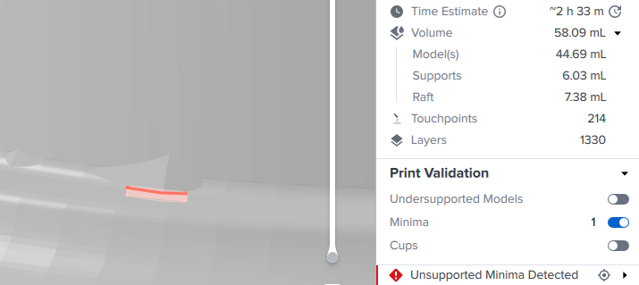Formlabs Preform Minima en cups opties