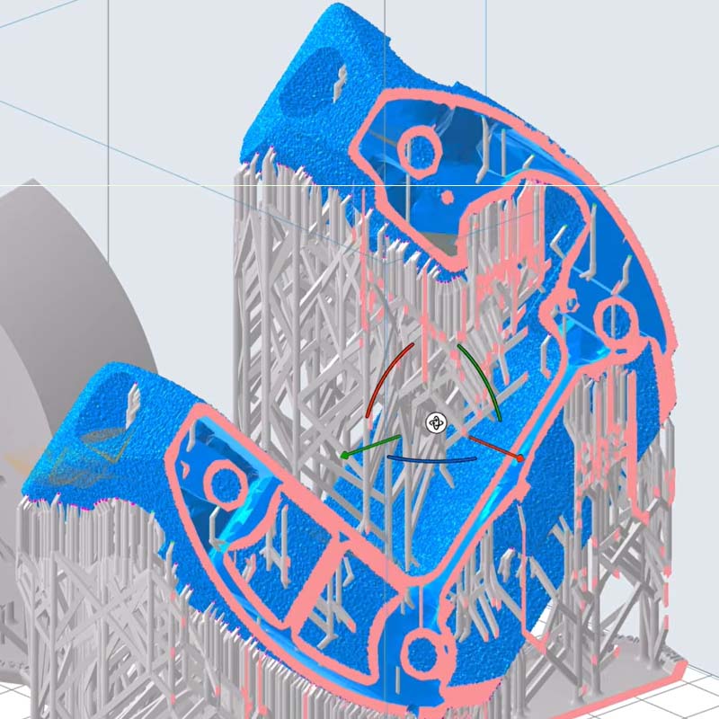 Formlabs PreForm 3.52: Doorsneevisualisatie, bouwvolume vullen, CAD import opties