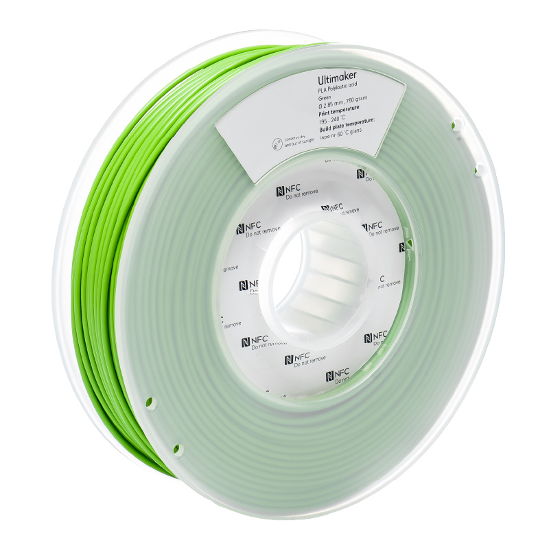 ultimaker pla groen 2,85mm 750g fff 3d printer filament