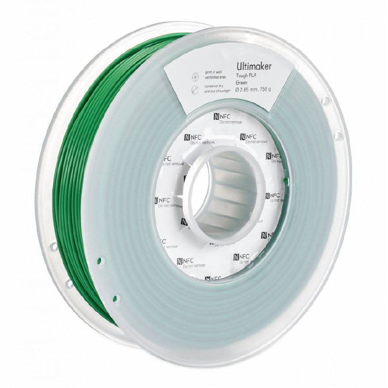ultimaker pla tough groen 2,85mm 750g fff 3d printer filament