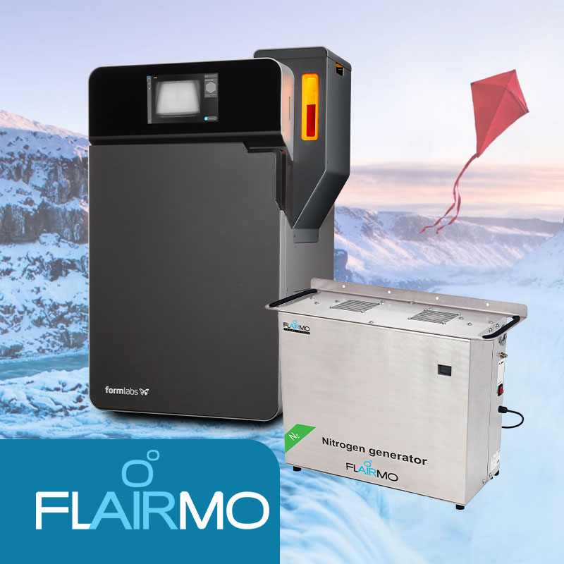 Flairmo N2G 15C nitrogen generator for formlabs fuse 1 plus